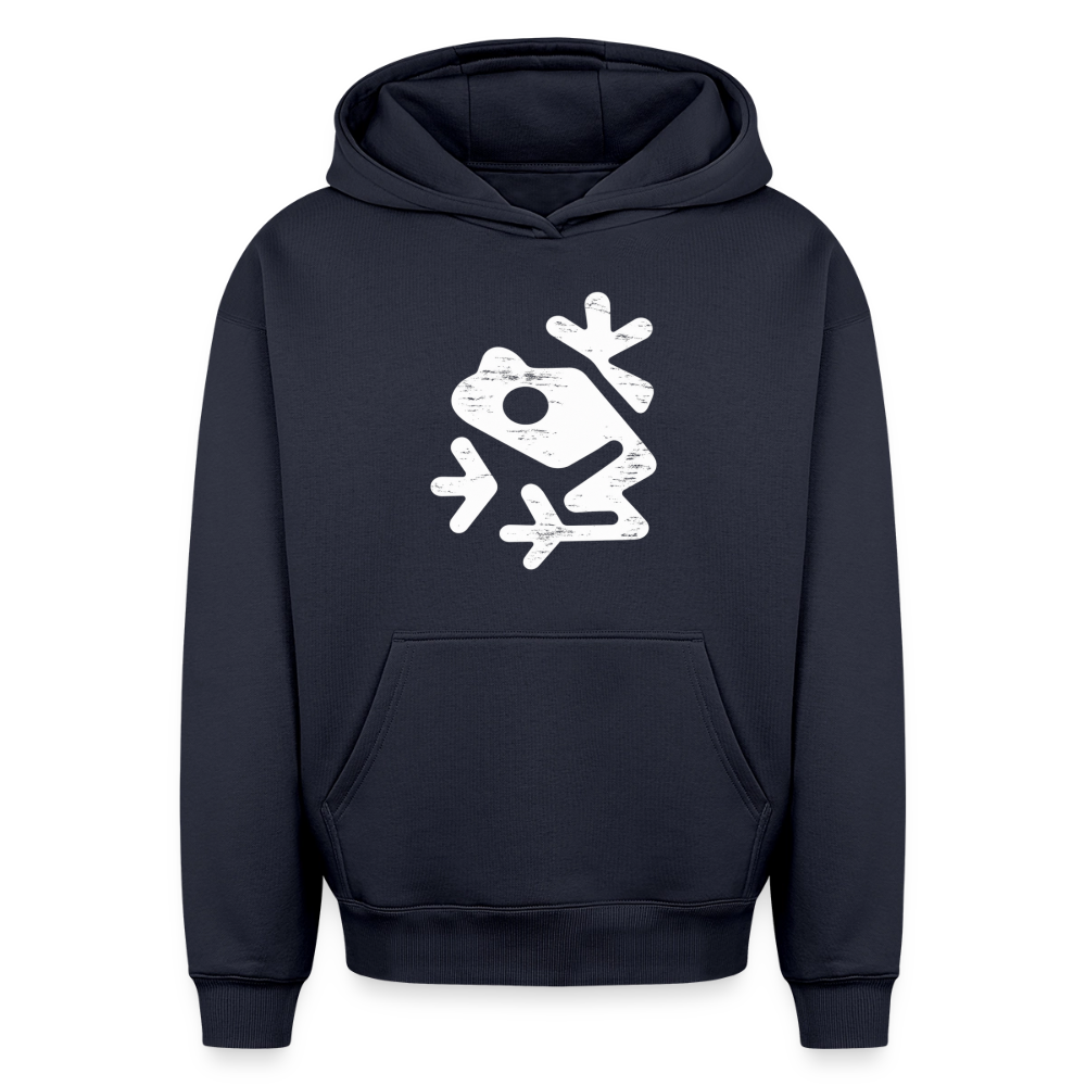 Frosch  Oversized Heavyweight Hoodie - Navy