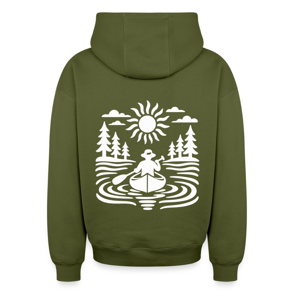 Mann im Boot Oversized Heavyweight Hoodie - Khaki