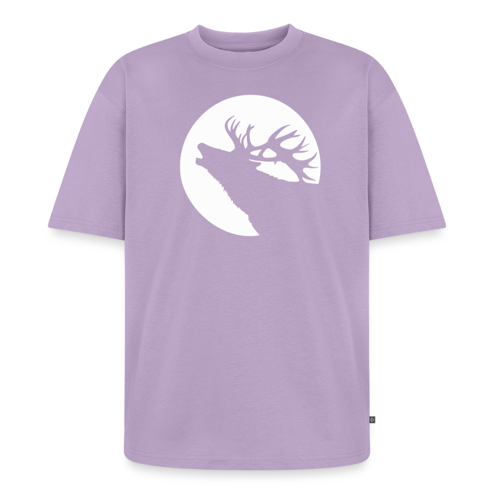 Hirsch Premium Oversized Bio T-Shirt - Lavendel