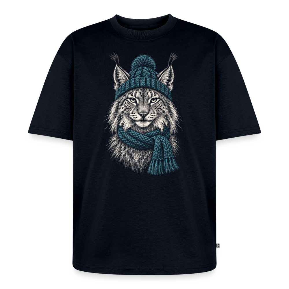 Luchs Premium Oversized Bio T-Shirt - Navy