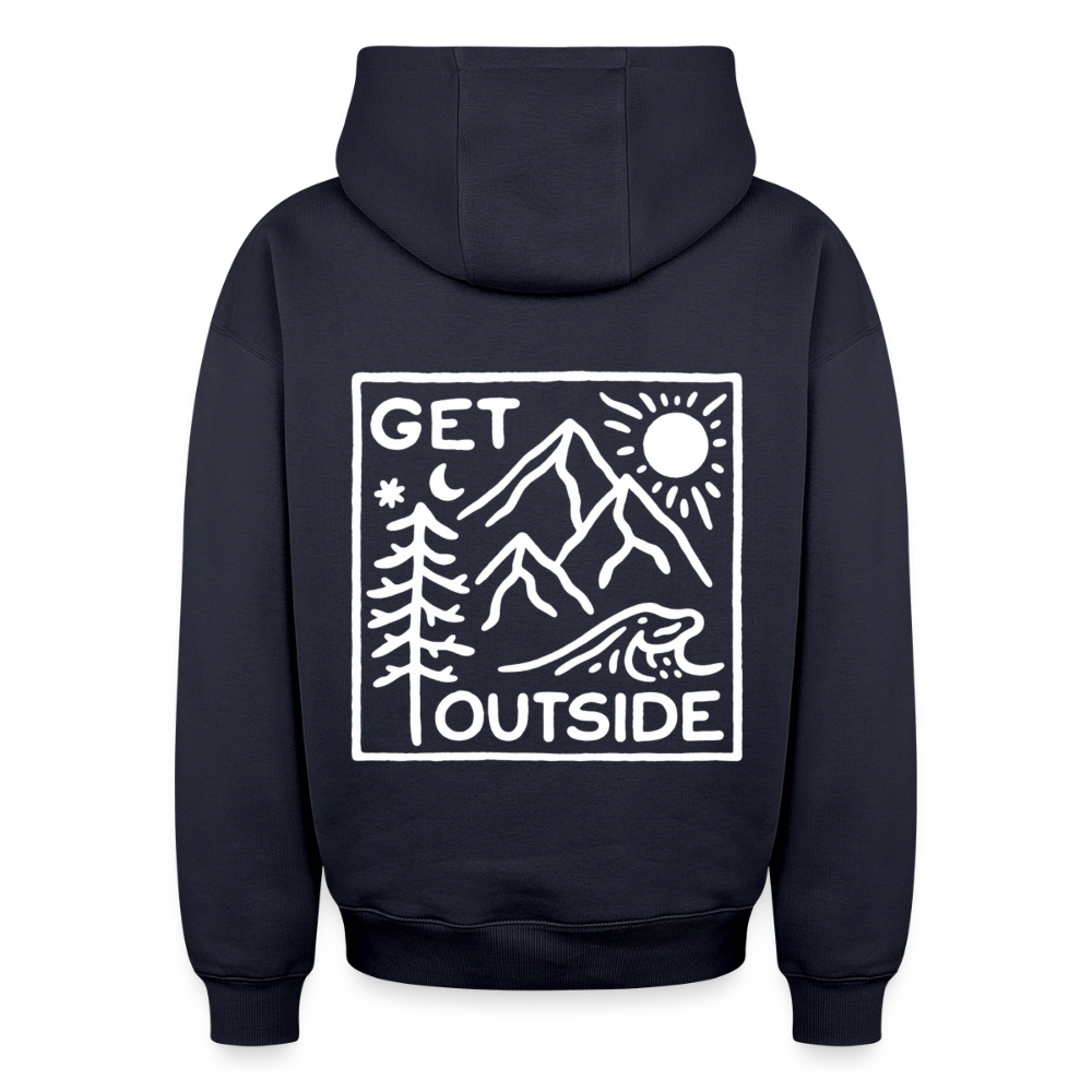 Get Outside Oversized Heavyweight Hoodie - Navy