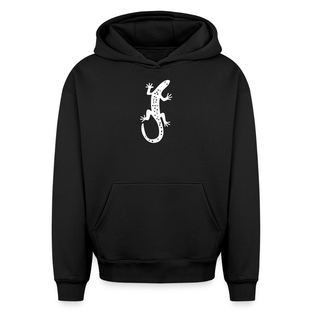 Salamander Oversized Heavyweight Hoodie - Schwarz
