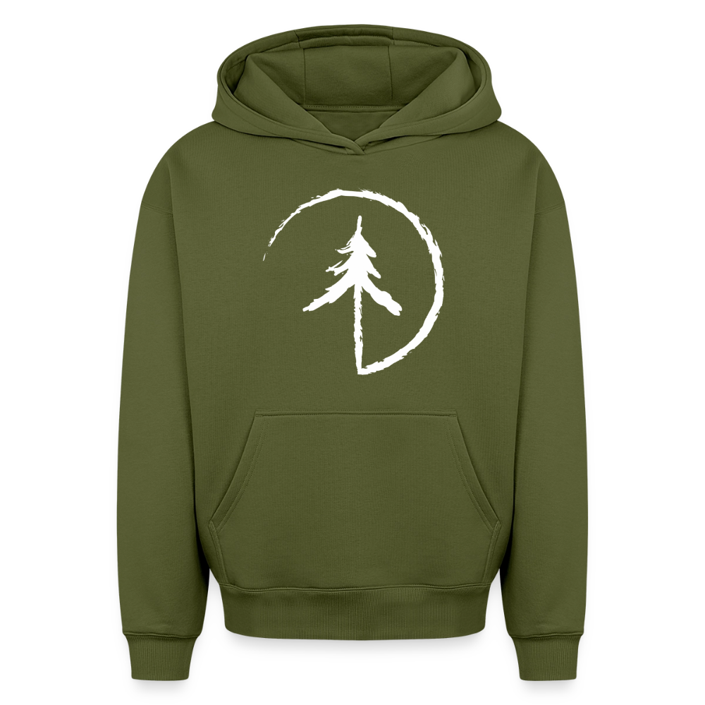 Tanne Oversized Heavyweight Hoodie - Khaki