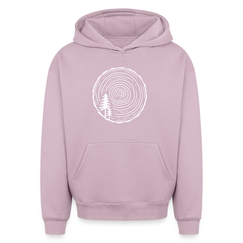Holzscheibe Oversized Heavyweight Hoodie - Altrosa
