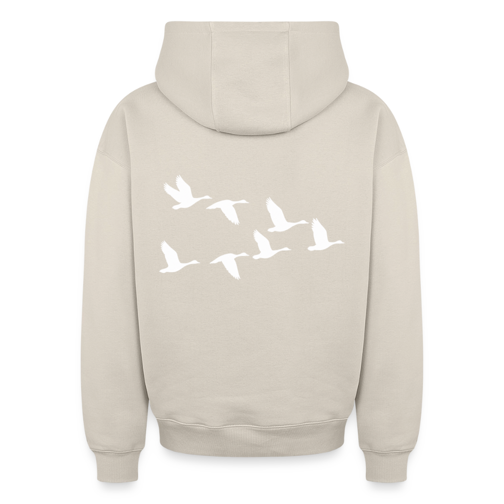 Wildgänse Oversized Heavyweight Hoodie - Beige