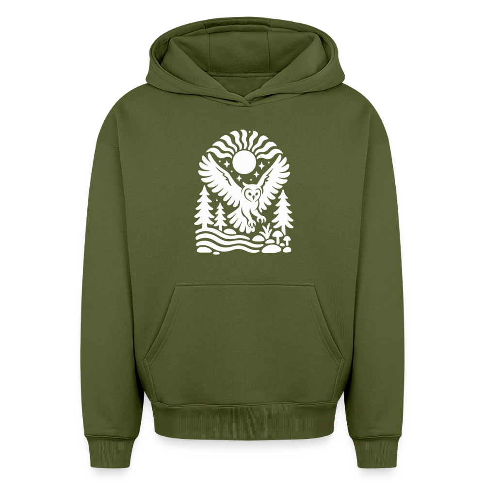 Eule Oversized Heavyweight Hoodie - Khaki