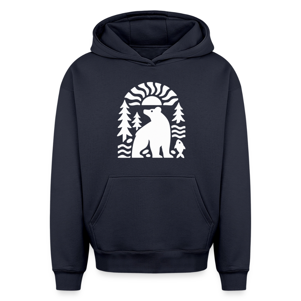 Bär Oversized Heavyweight Hoodie - Navy