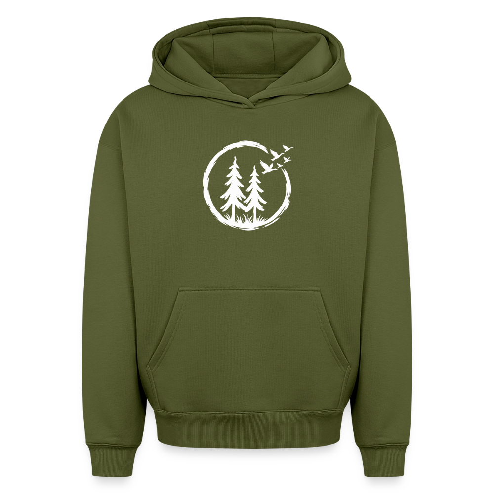 Wildgänse Oversized Heavyweight Hoodie - Khaki