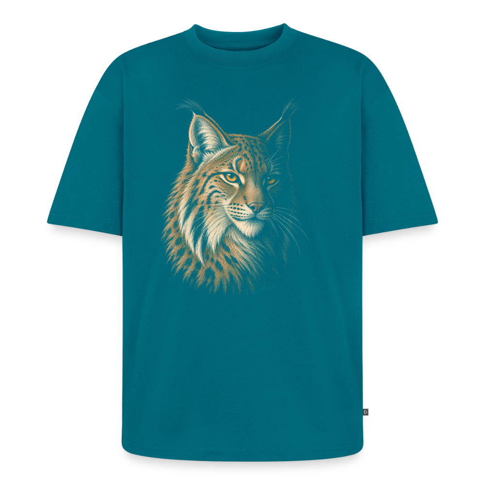 Luchs  Premium Oversized Bio T-Shirt - Petrol
