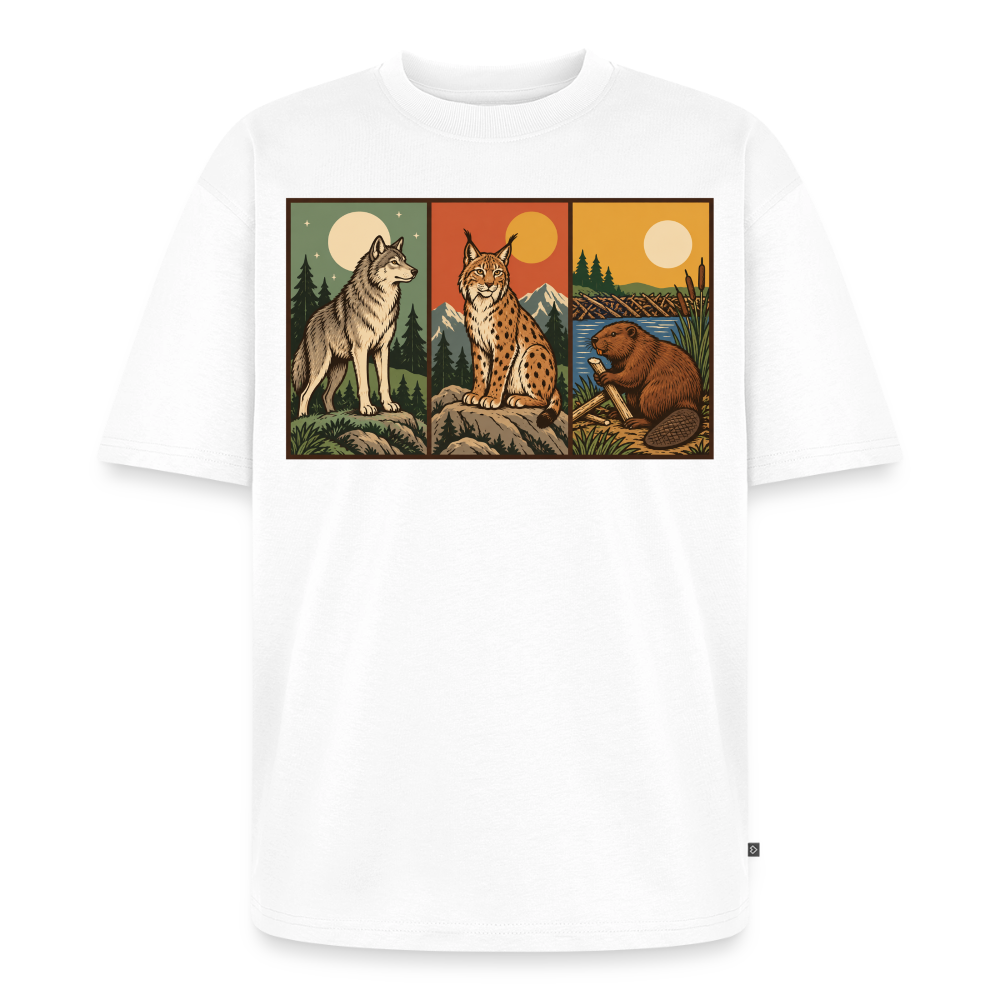 Die Rückkehrer Premium Oversized Bio T-Shirt - Weiß