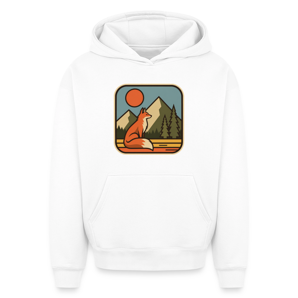Fuchs Oversized Heavyweight Hoodie - Weiß