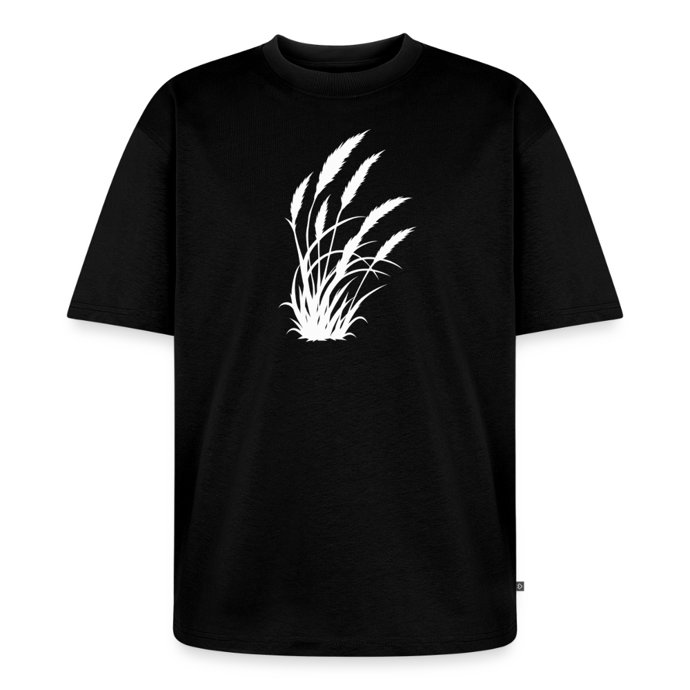 Wild Schilf Premium Oversized Bio T-Shirt - Schwarz