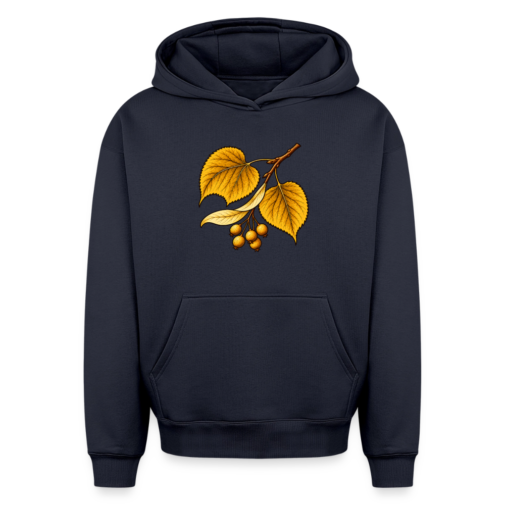 Lindenblatt  Oversized Heavyweight Hoodie - Navy