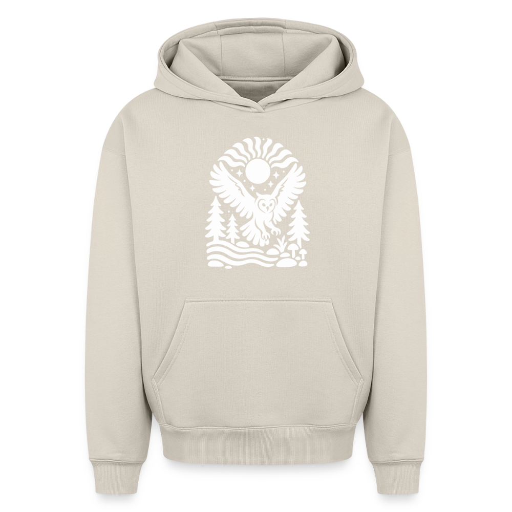Eule Oversized Heavyweight Hoodie - Beige