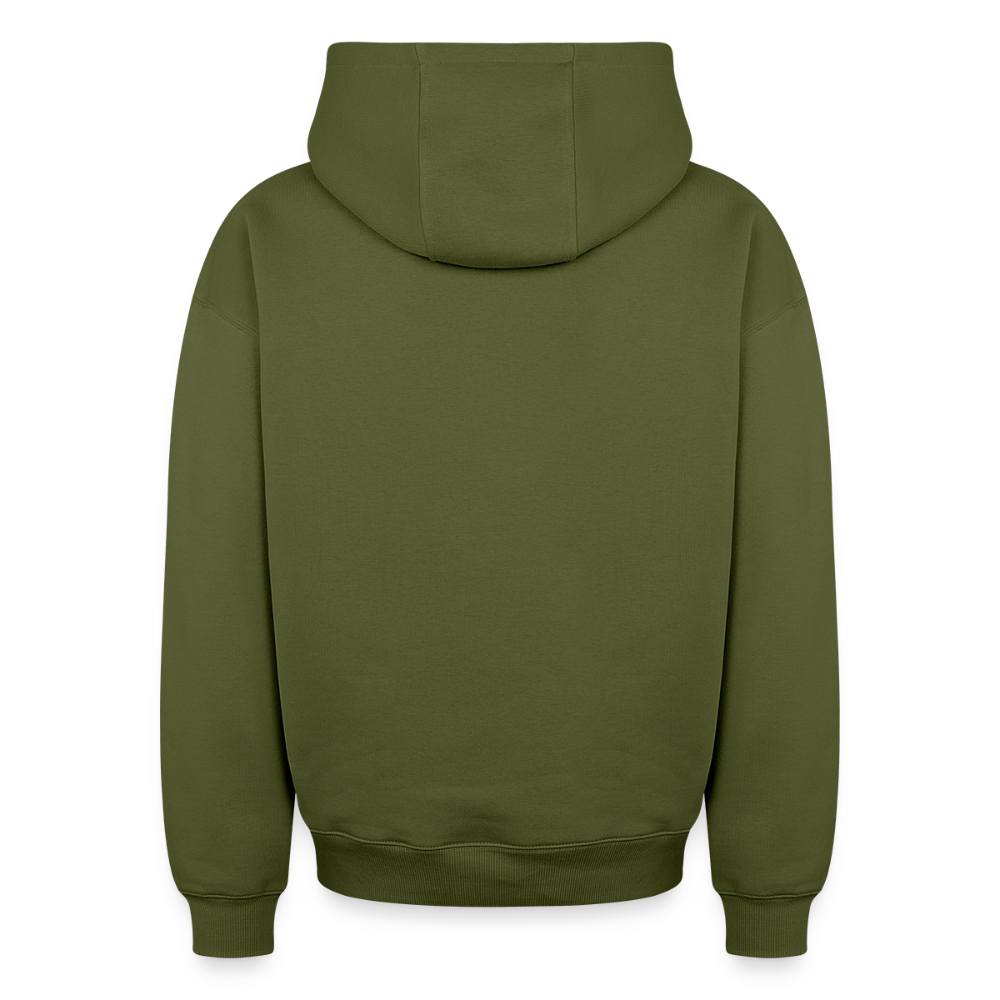 Wald Eule Oversized Heavyweight Hoodie - Khaki