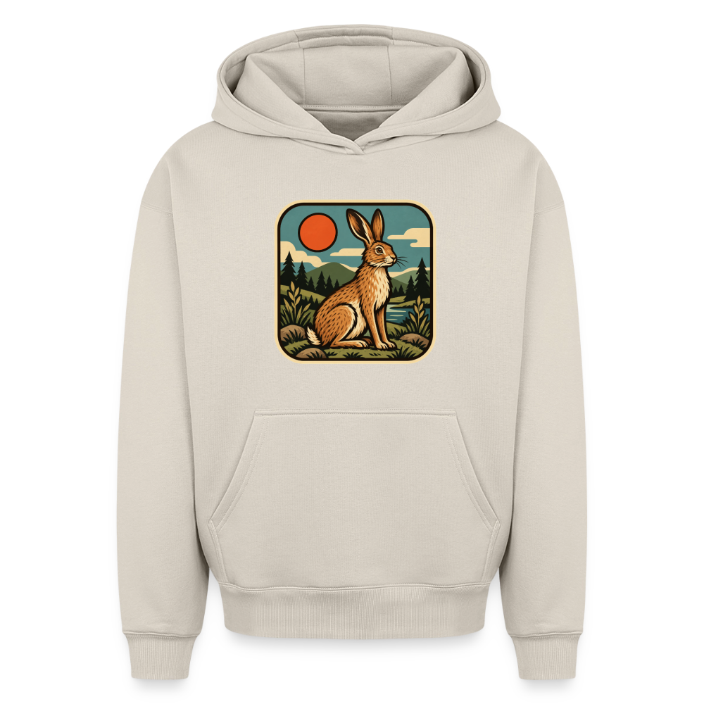 Hase Oversized Heavyweight Hoodie - Beige
