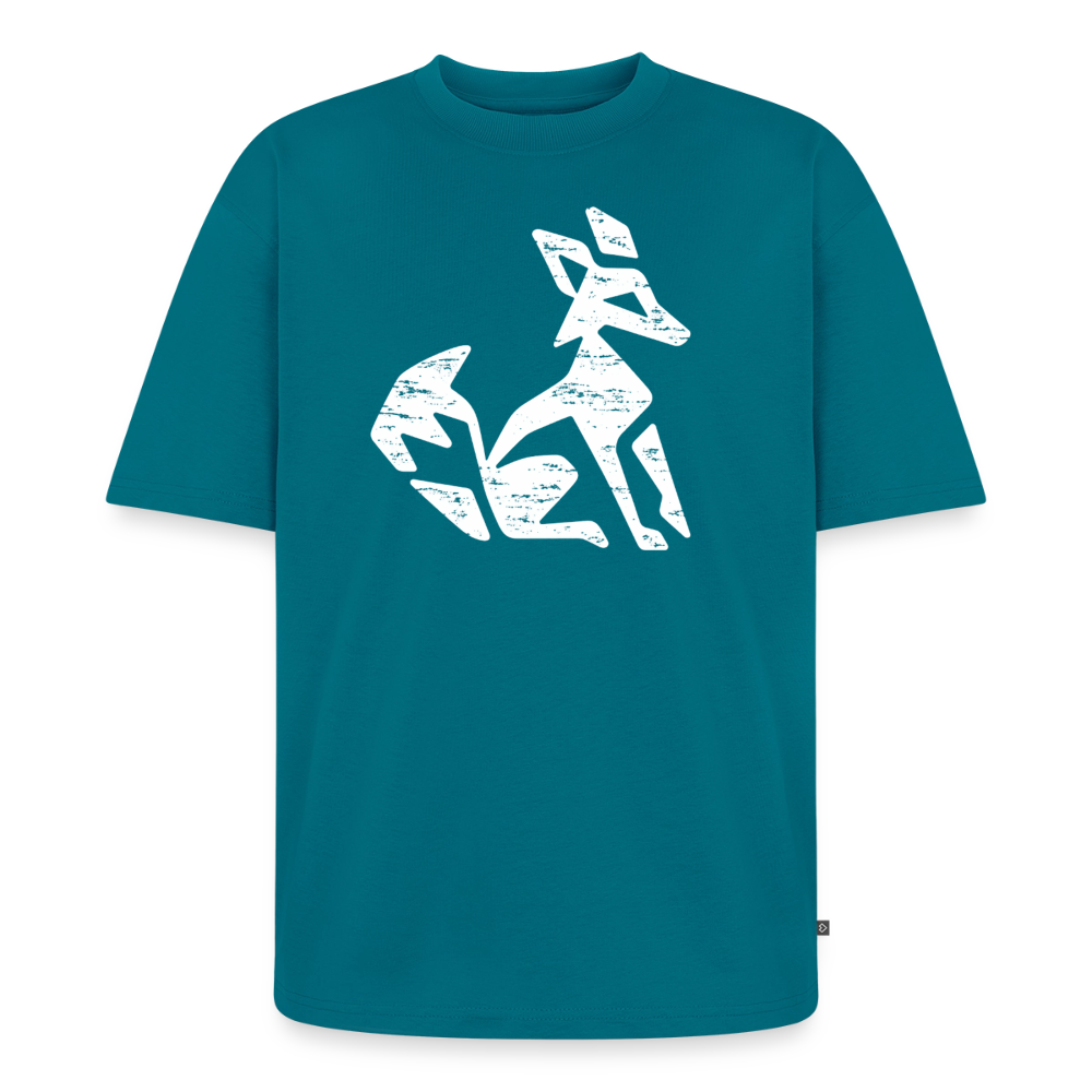 Fuchs Premium Oversized Bio T-Shirt - Petrol
