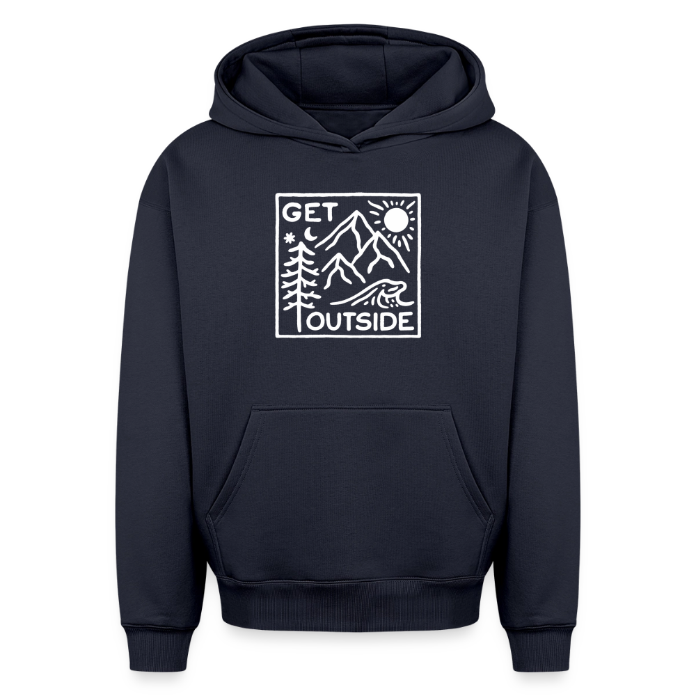 Get Outside Oversized Heavyweight Hoodie - Navy