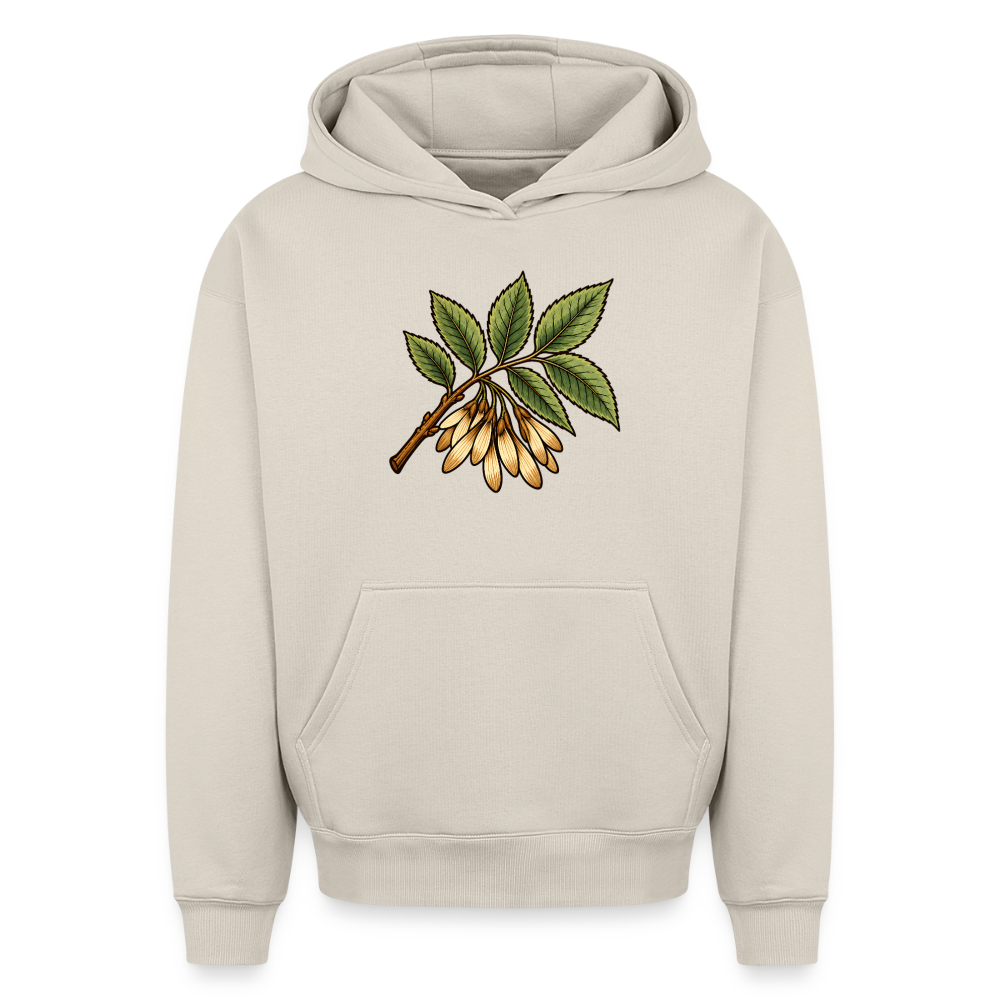 Eschezweig Oversized Heavyweight Hoodie - Beige