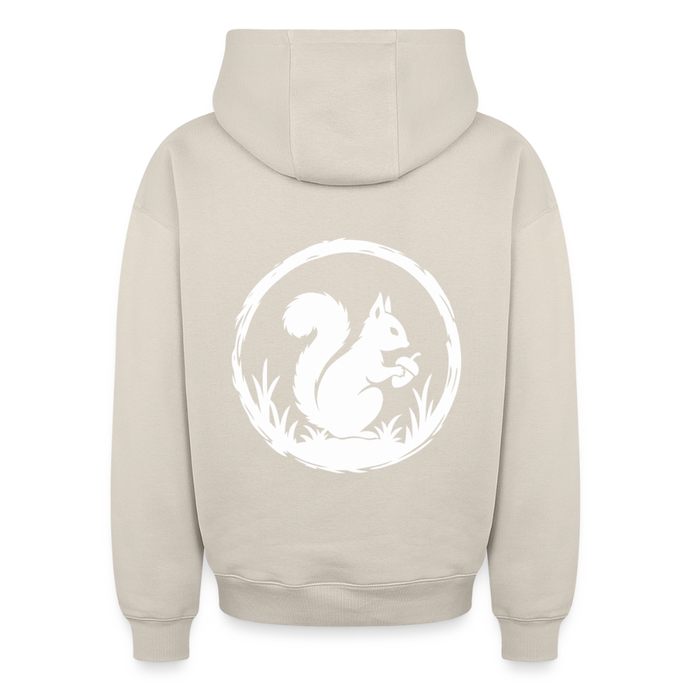 Eichhörnchen Oversized Heavyweight Hoodie - Beige