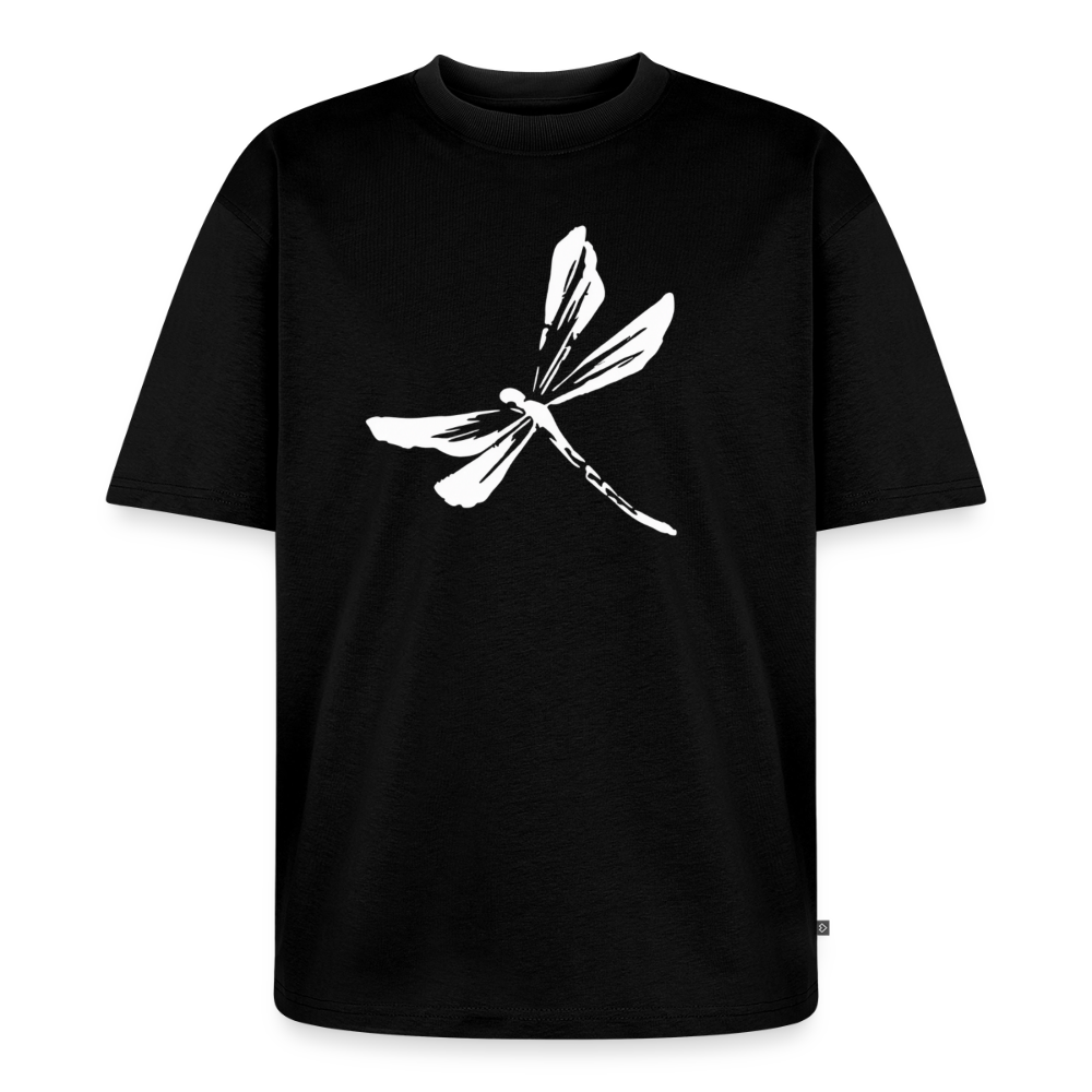 Libelle Premium Oversized Bio T-Shirt - Schwarz
