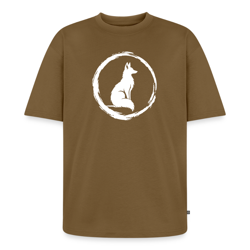 Waldfuchs Premium Oversized Bio T-Shirt - Nussbraun