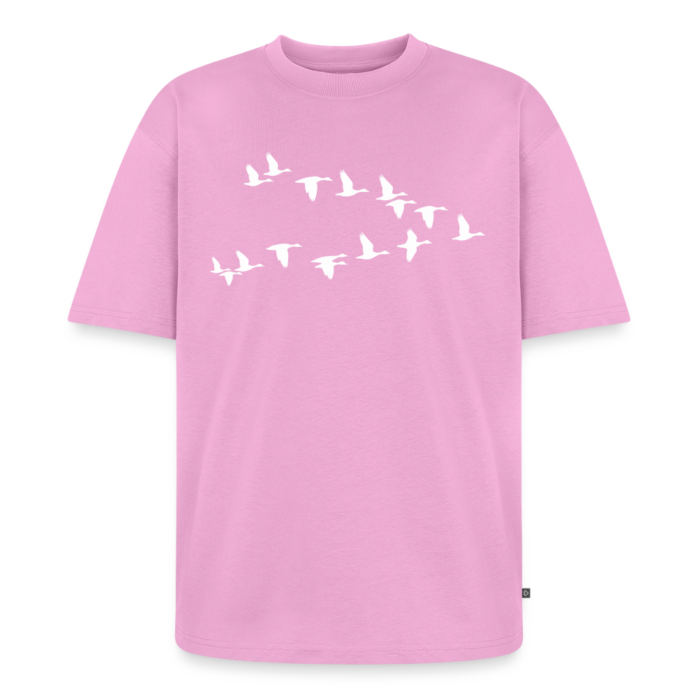 Wildgänse Premium Oversized Bio T-Shirt - Verwaschenes Rosa