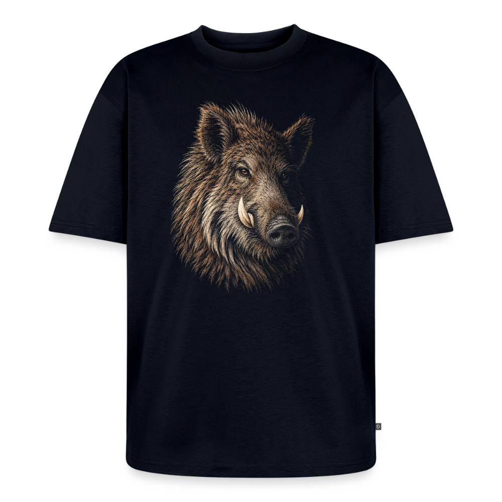 Eber  Premium Oversized Bio T-Shirt - Navy
