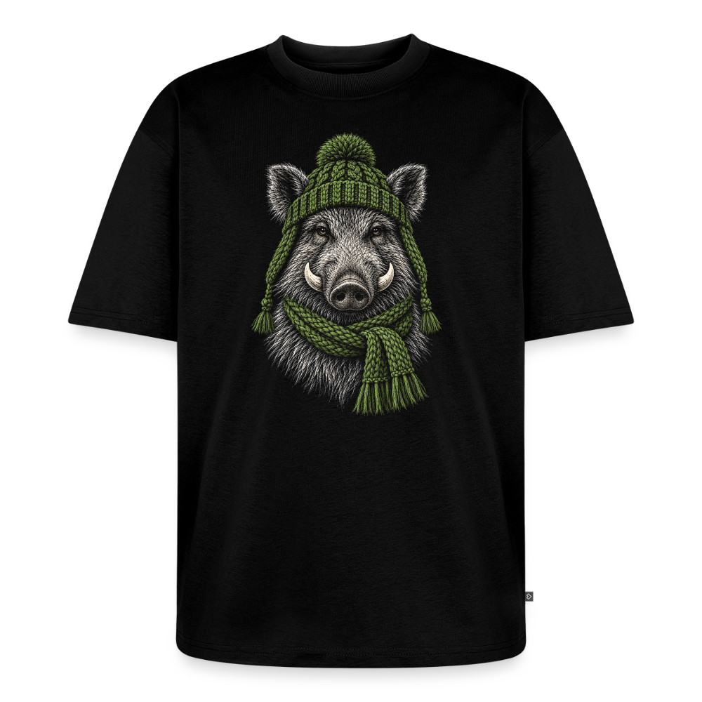 Keiler Premium Oversized Bio T-Shirt - Schwarz