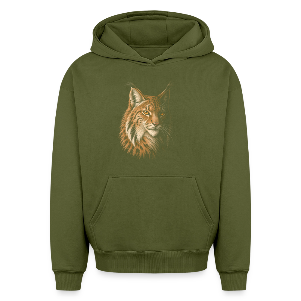 Luchs Oversized Heavyweight Hoodie - Khaki