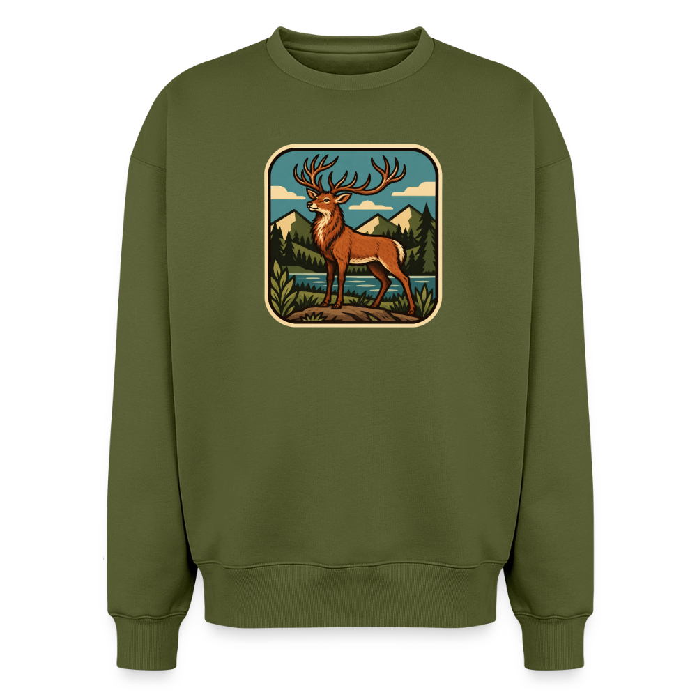 Hirsch Oversized Heavyweight Sweater - Khaki