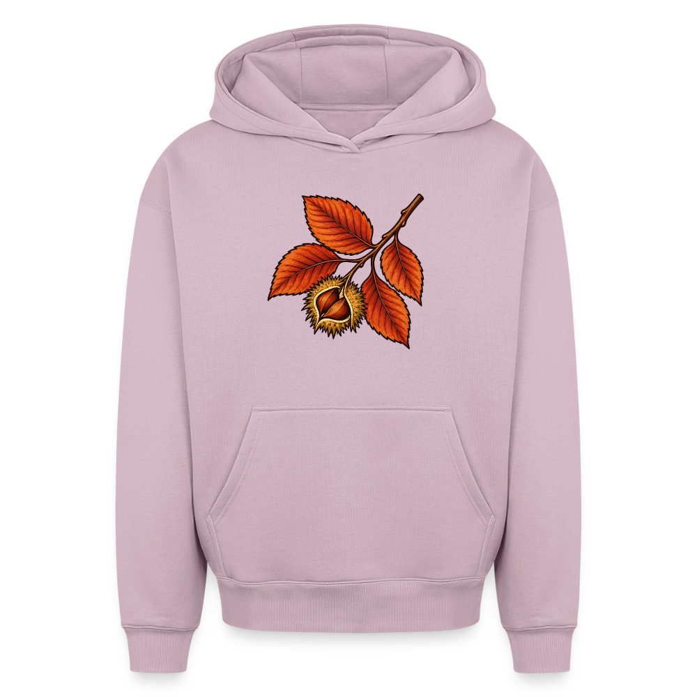 Rotbuchen Zweig Oversized Heavyweight Hoodie - Altrosa