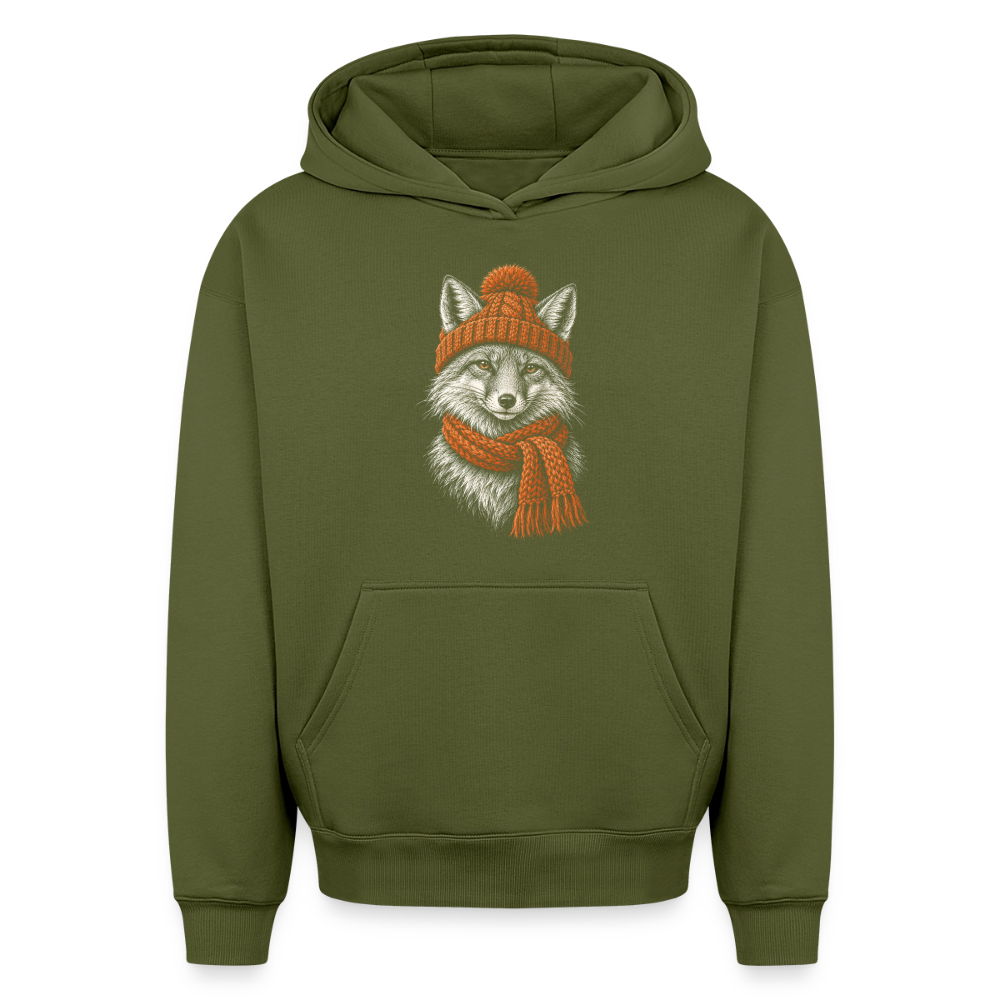 Fuchs Oversized Heavyweight Hoodie - Khaki