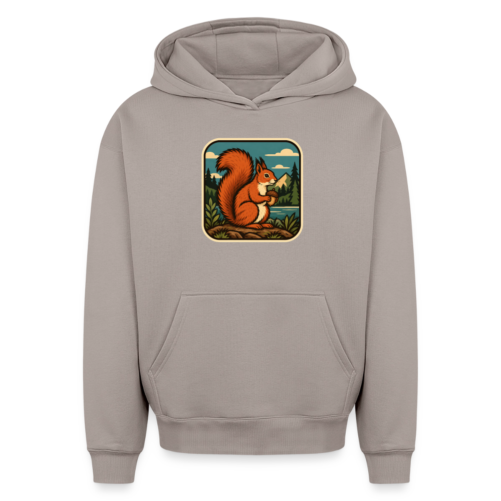 Eichhörnchen Oversized Heavyweight Hoodie - Taupe