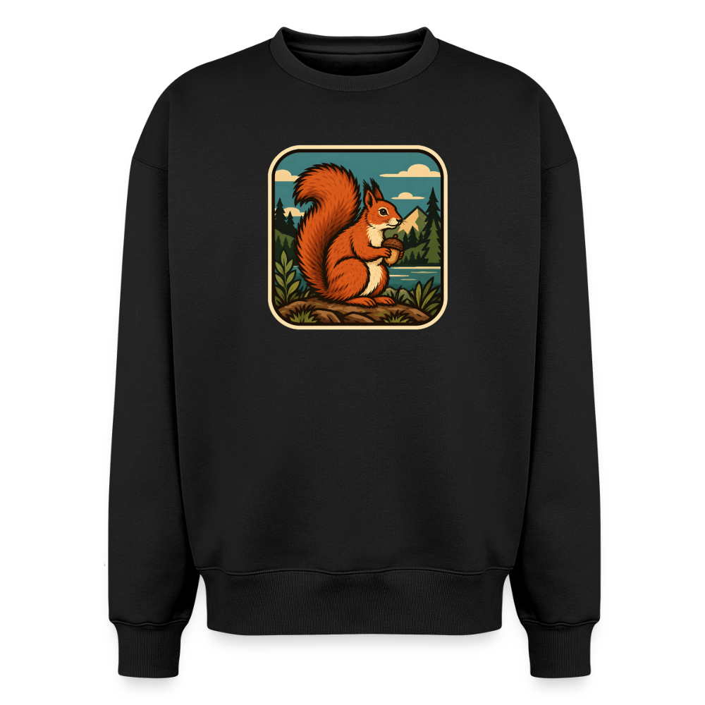 EIchhörnchen Oversized Heavyweight Sweater - Schwarz