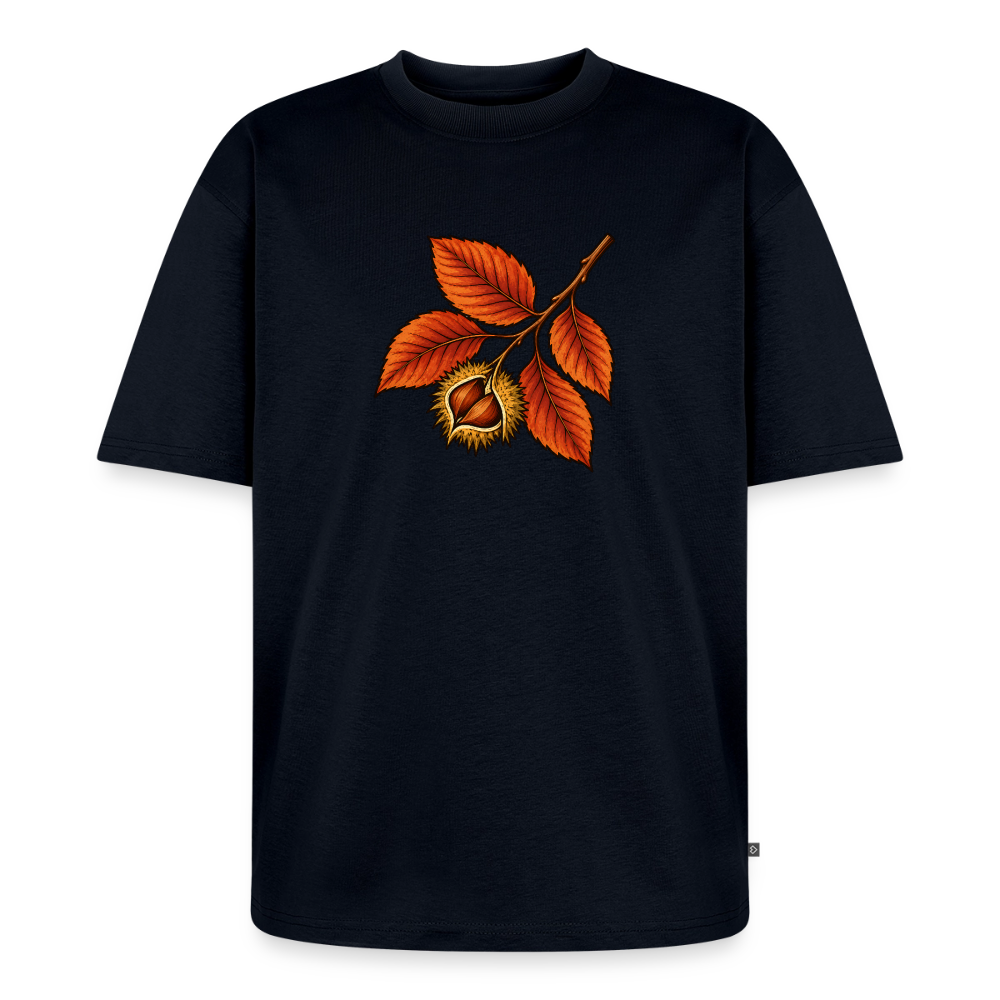 Buchenzweig Premium Oversized Bio T-Shirt - Navy
