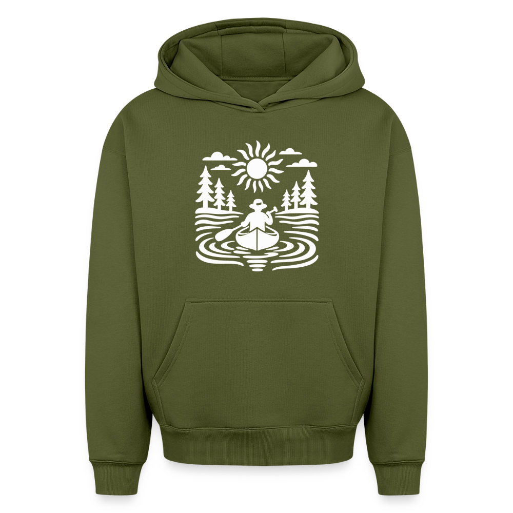 Mann im Boot Oversized Heavyweight Hoodie - Khaki