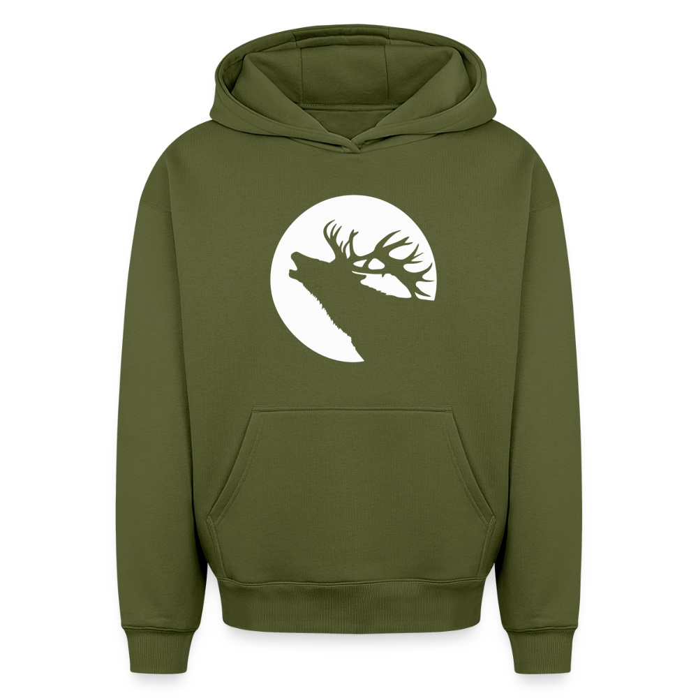 Hirsch Oversized Heavyweight Hoodie - Khaki