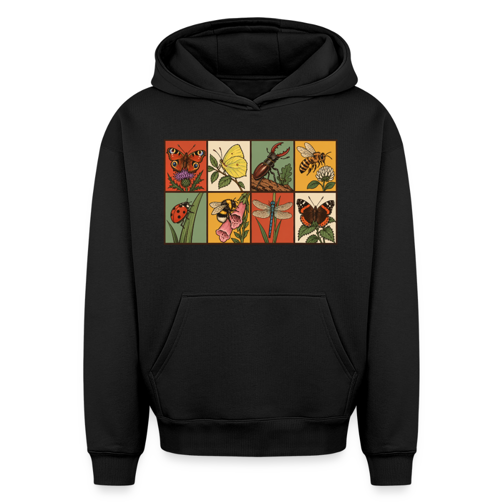 Insekten Oversized Heavyweight Hoodie - Schwarz