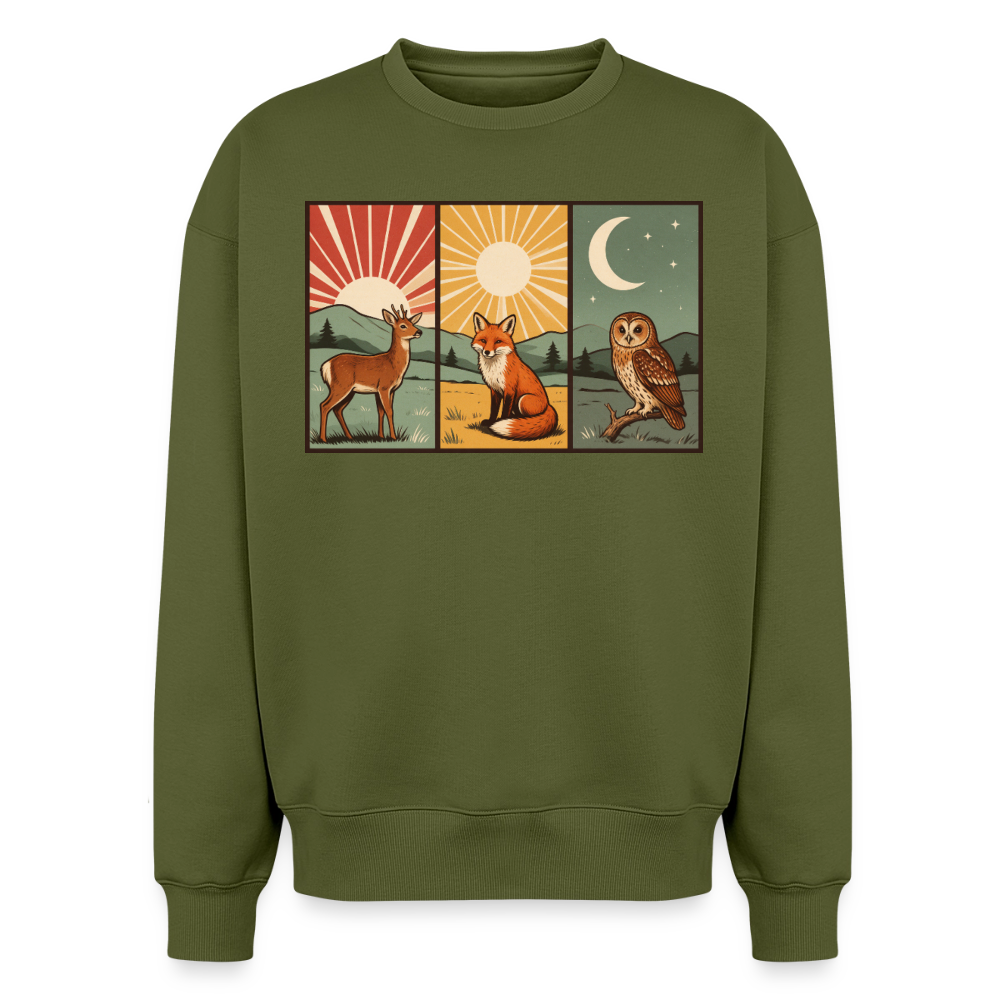 Tag und Nacht Oversized Heavyweight Sweater - Khaki