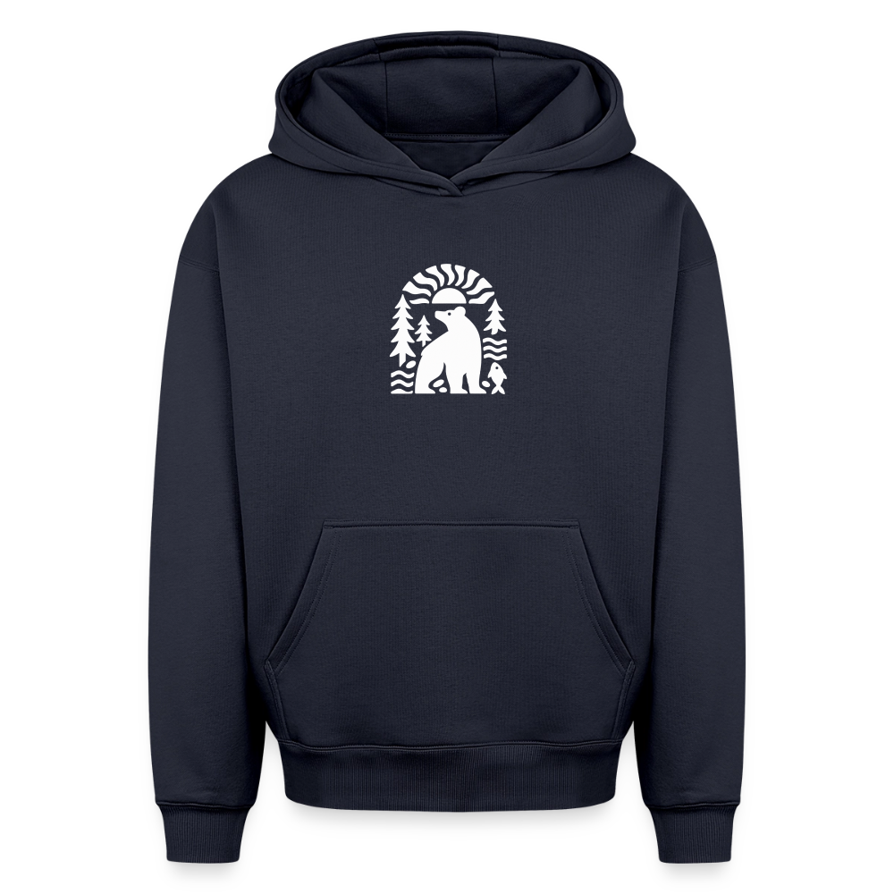 Der Bär Oversized Heavyweight Hoodie - Navy