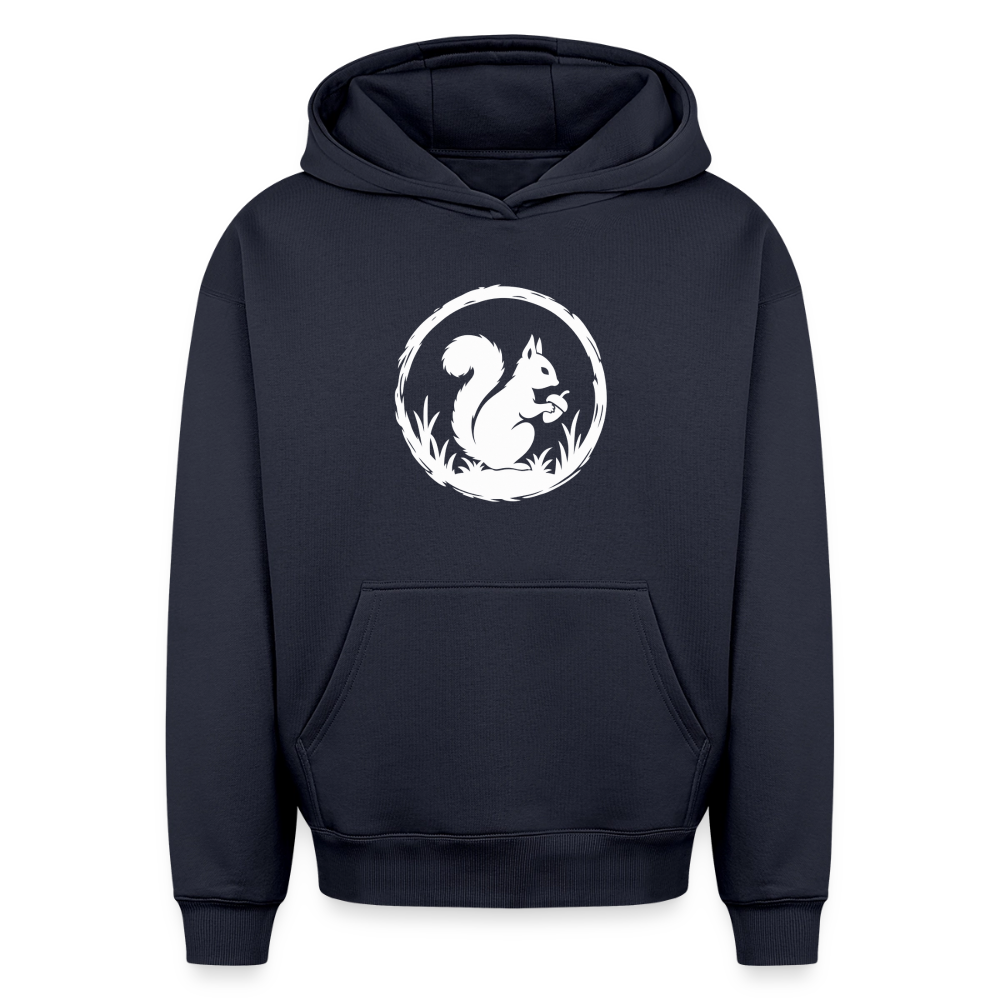 Eichhörnchen Oversized Heavyweight Hoodie - Navy