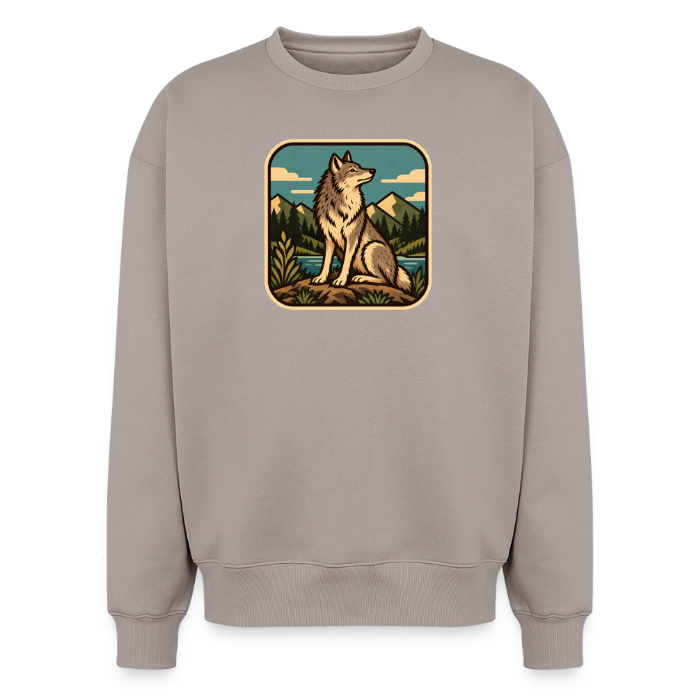 Wolf Oversized Heavyweight Sweater - Taupe