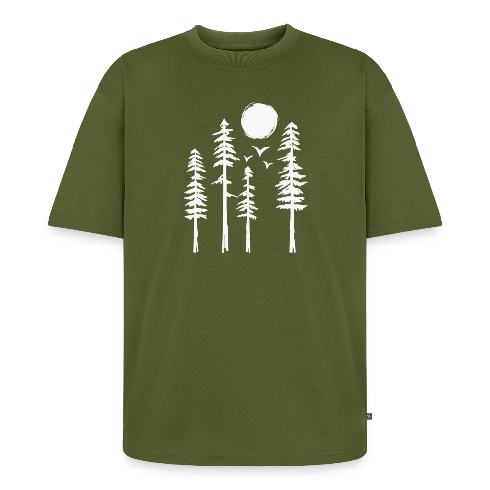 Tannen Wald Premium Oversized Bio T-Shirt - Khaki