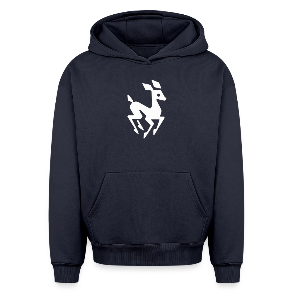 Reh Oversized Heavyweight Hoodie - Navy