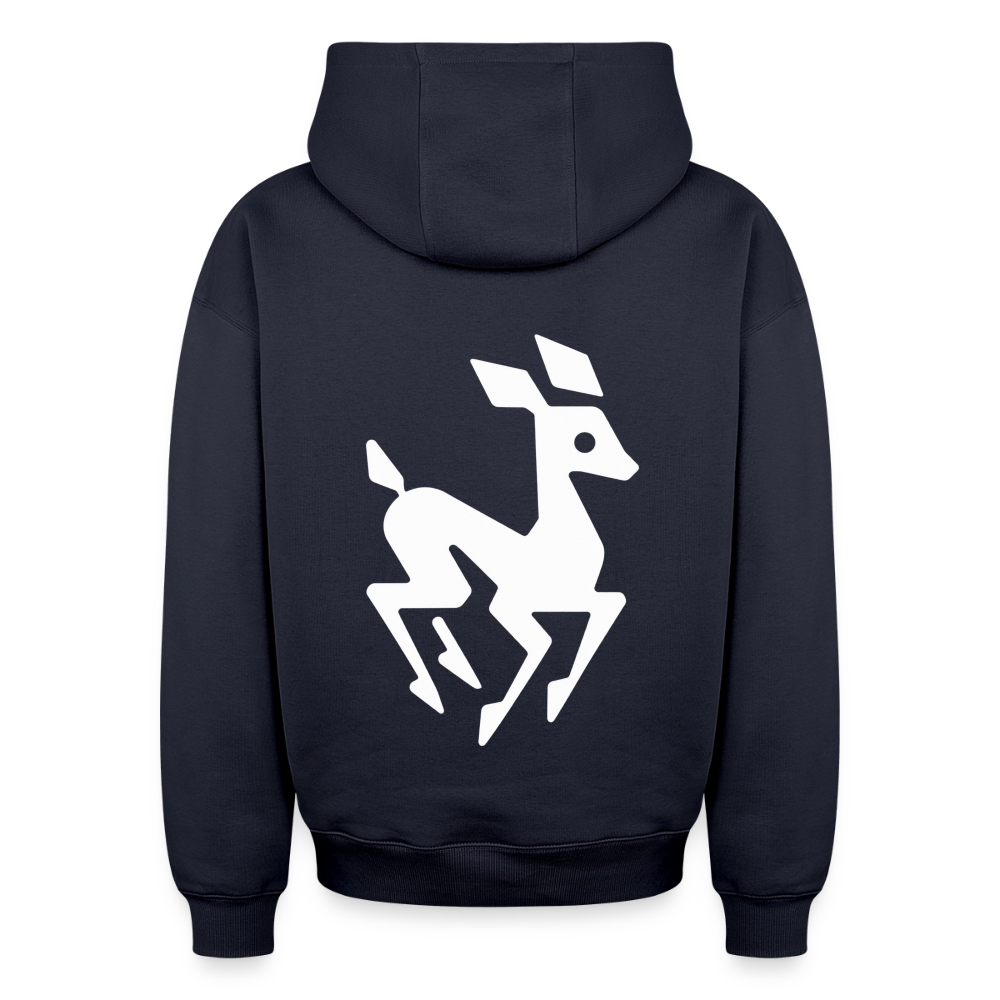 Reh Oversized Heavyweight Hoodie - Navy