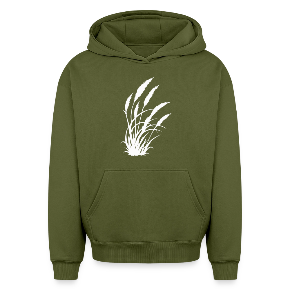 Wildgras  Oversized Heavyweight Hoodie - Khaki