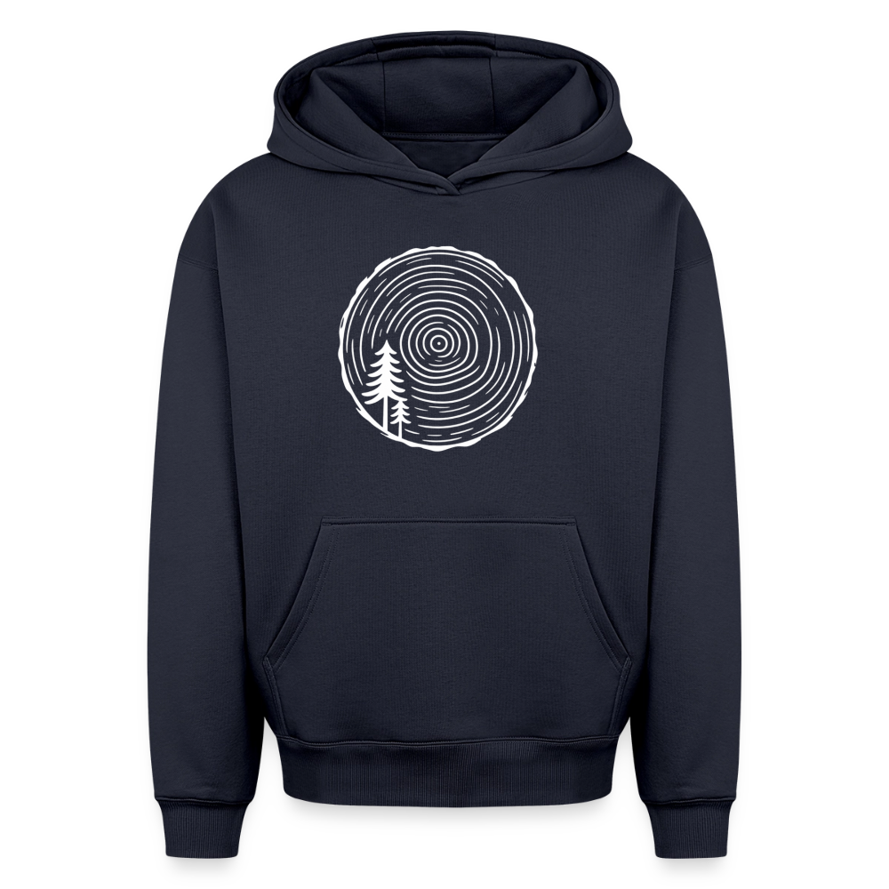 Holzscheibe Oversized Heavyweight Hoodie - Navy