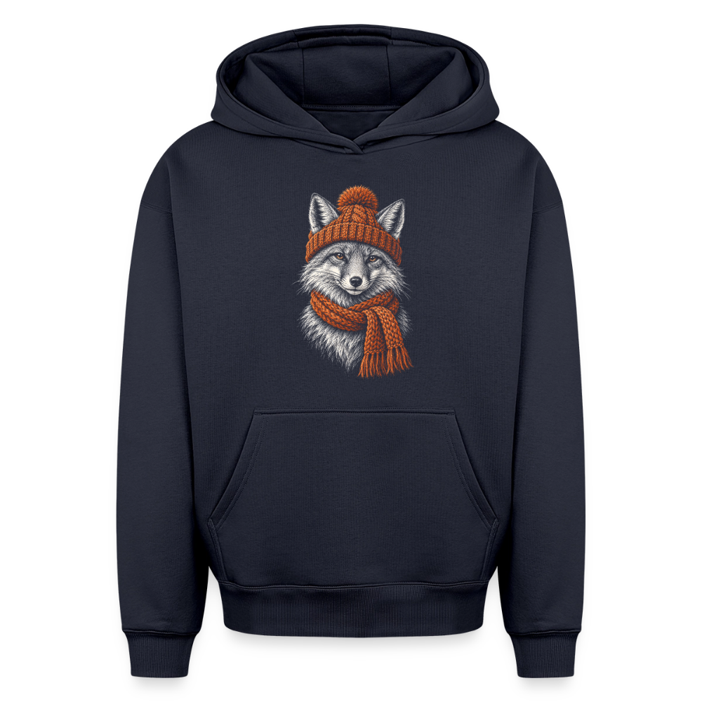 Fuchs Oversized Heavyweight Hoodie - Navy