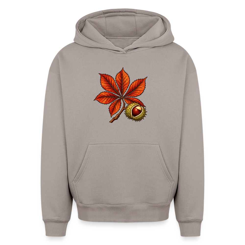 Rosskastanie Oversized Heavyweight Hoodie - Taupe